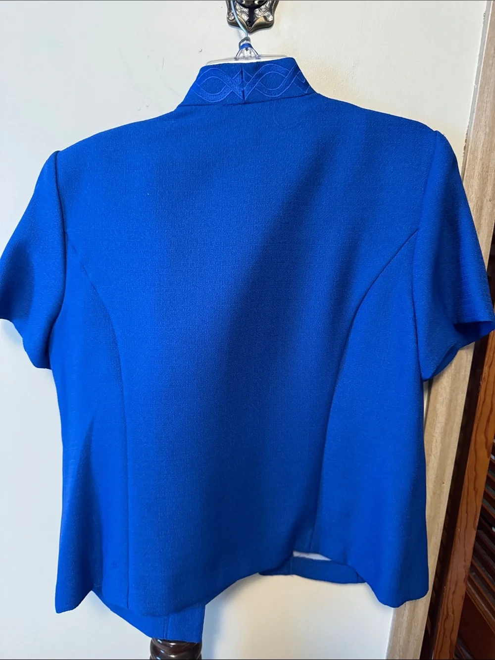 3 pice Set- Sag Harbor Royal Blue Short-Sleeve Pant Suit Set